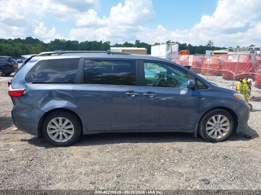 2016 Toyota Sienna Xle Premium 7 Passenger VIN: 5TDDK3DC7GS139129 Lot: 40219529