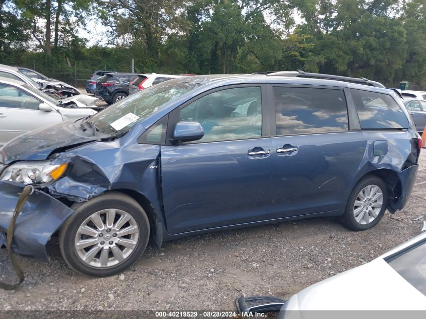 2016 Toyota Sienna Xle Premium 7 Passenger VIN: 5TDDK3DC7GS139129 Lot: 40219529