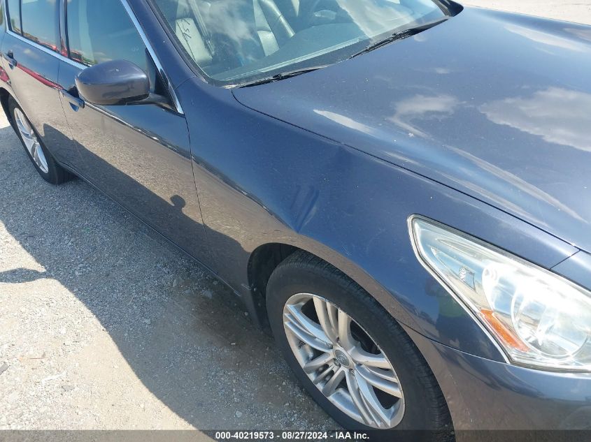 2012 Infiniti G25X VIN: JN1DV6AR3CM862566 Lot: 40219573