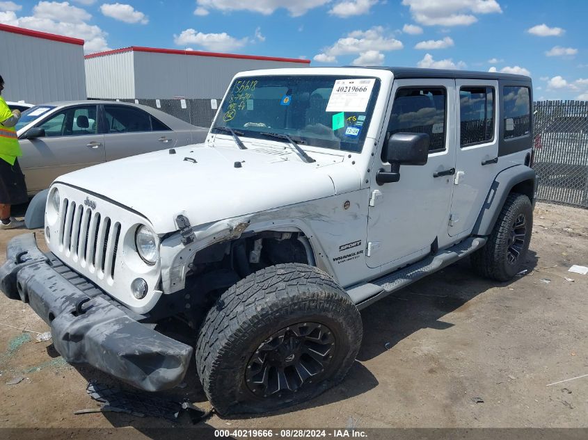 2017 Jeep Wrangler Unlimited Sport 4X4 VIN: 1C4BJWDG9HL574381 Lot: 40219666