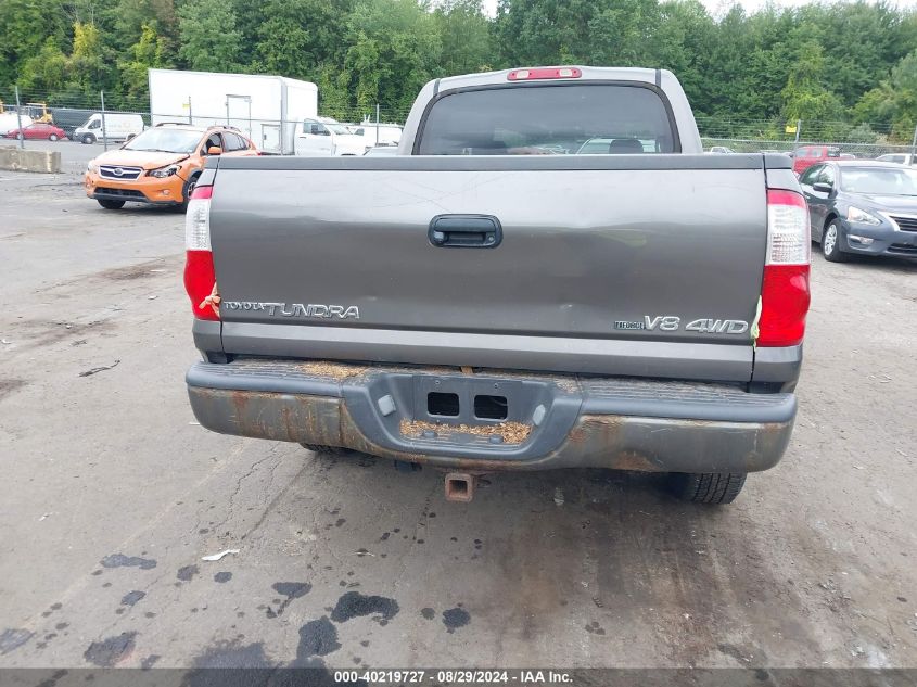 2006 Toyota Tundra Limited V8 VIN: 5TBDT48116S518324 Lot: 40219727