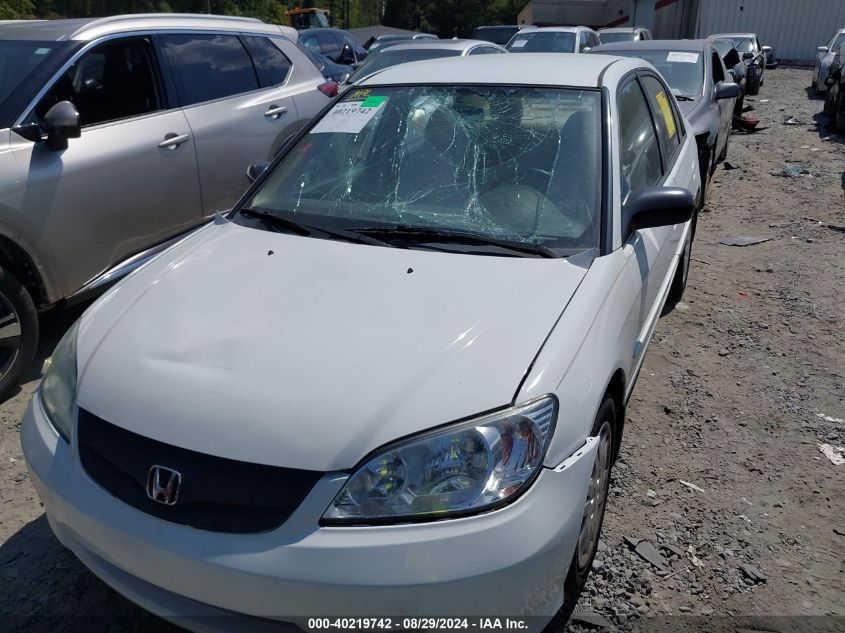 2004 Honda Civic Lx VIN: 2HGES165948524016 Lot: 40219742