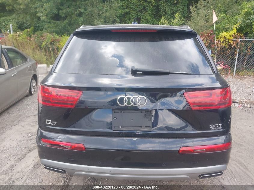 2017 Audi Q7 3.0T Premium VIN: WA1AAAF70HD022820 Lot: 40220123