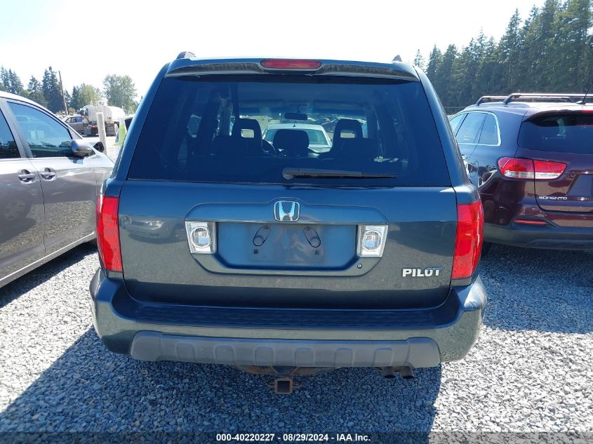 2004 Honda Pilot Ex-L VIN: 2HKYF18584H612351 Lot: 40220227