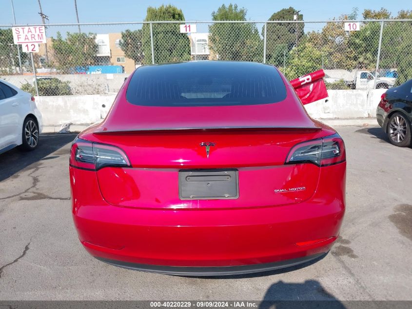 2020 Tesla Model 3 Performance Dual Motor All-Wheel Drive VIN: 5YJ3E1EC9LF669316 Lot: 40220229