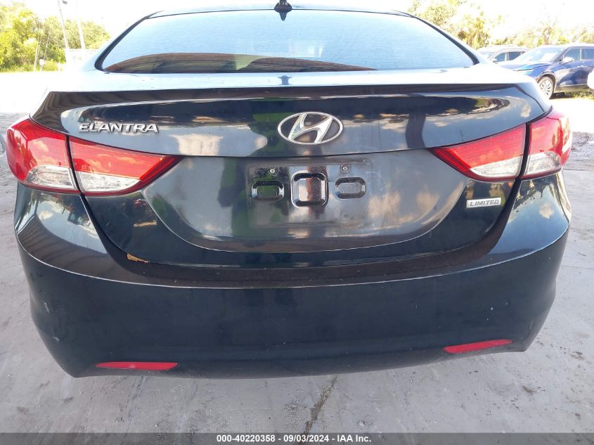 2013 Hyundai Elantra Limited VIN: 5NPDH4AE0DH160481 Lot: 40220358