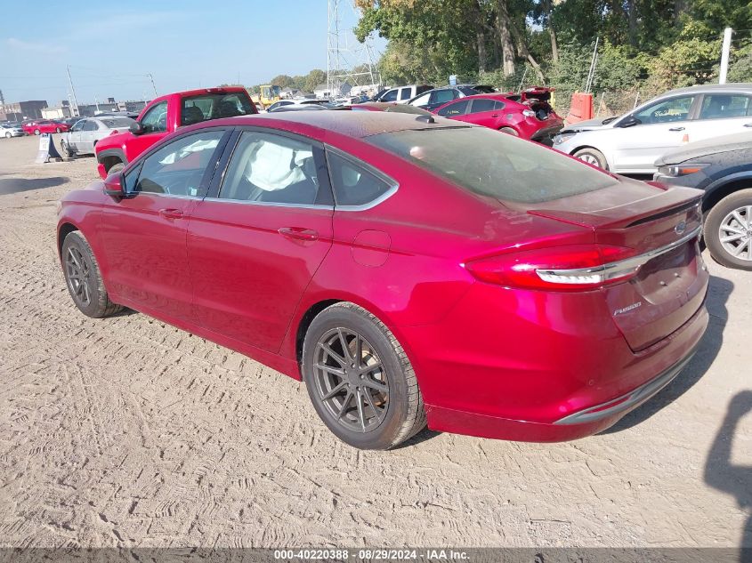 2017 FORD FUSION SE - 3FA6P0HD5HR291335