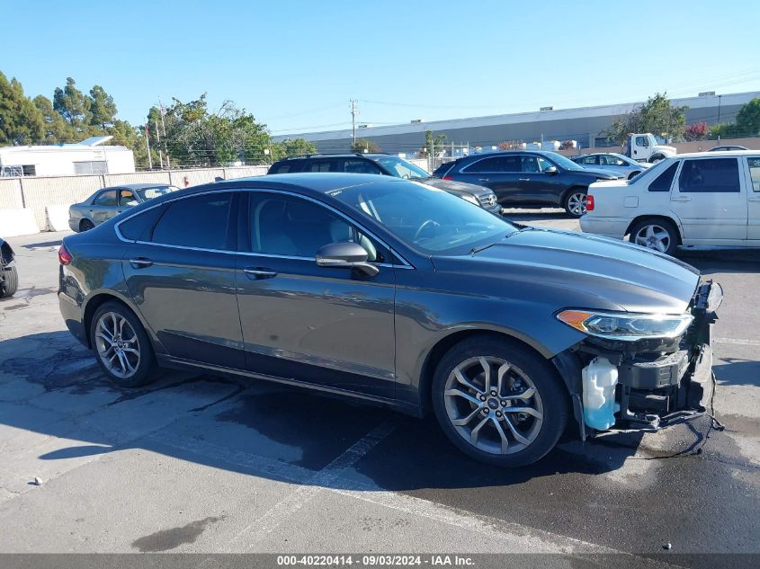 2019 Ford Fusion Sel VIN: 3FA6P0CD8KR216451 Lot: 40220414