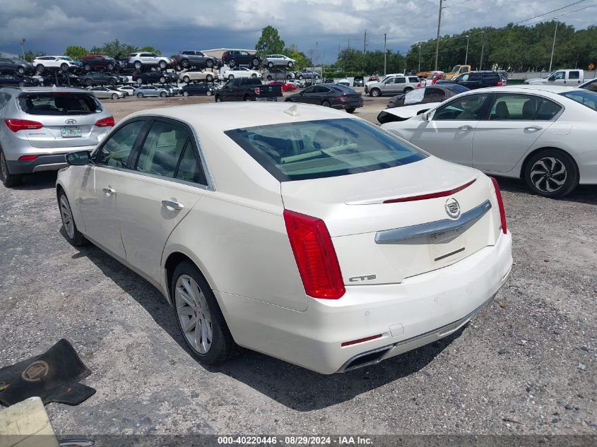 VIN 1G6AR5S34E0177854 2014 Cadillac CTS, Luxury no.3