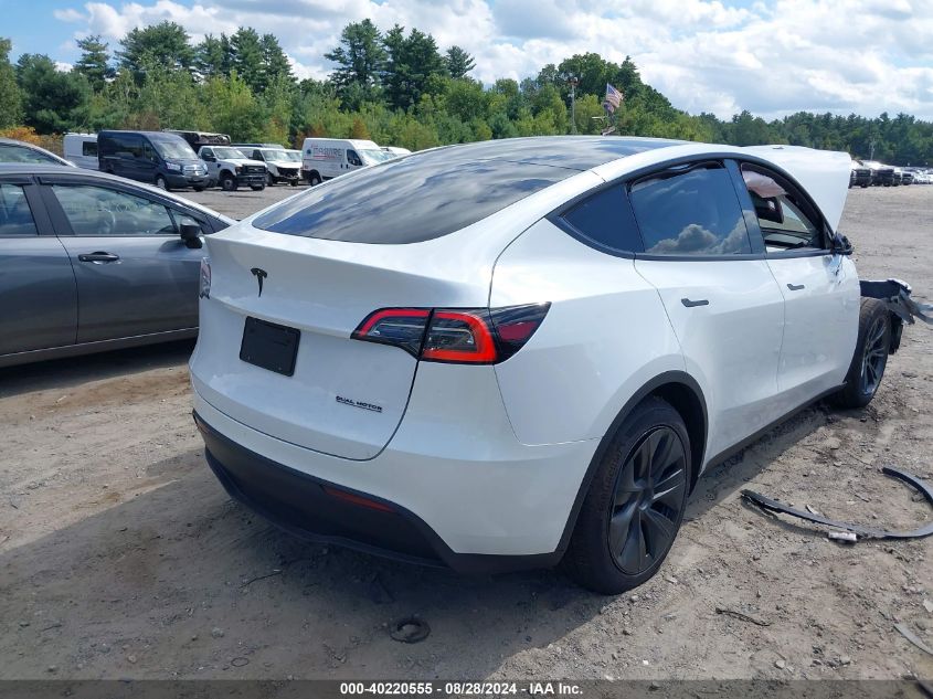 2024 TESLA MODEL Y LONG RANGE DUAL MOTOR ALL-WHEEL DRIVE - 7SAYGDEE0RF154073