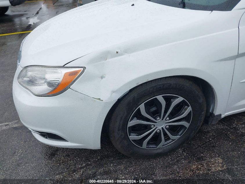 2012 Chrysler 200 Lx VIN: 1C3CCBAB5CN240883 Lot: 40220645