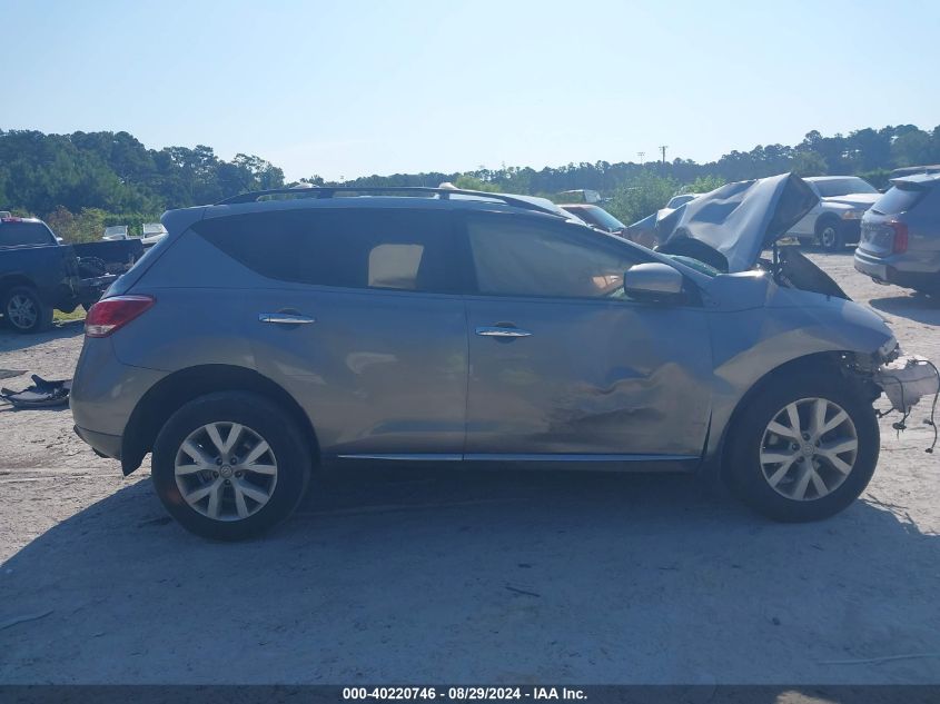 2011 Nissan Murano Sv VIN: JN8AZ1MU4BW051258 Lot: 40220746