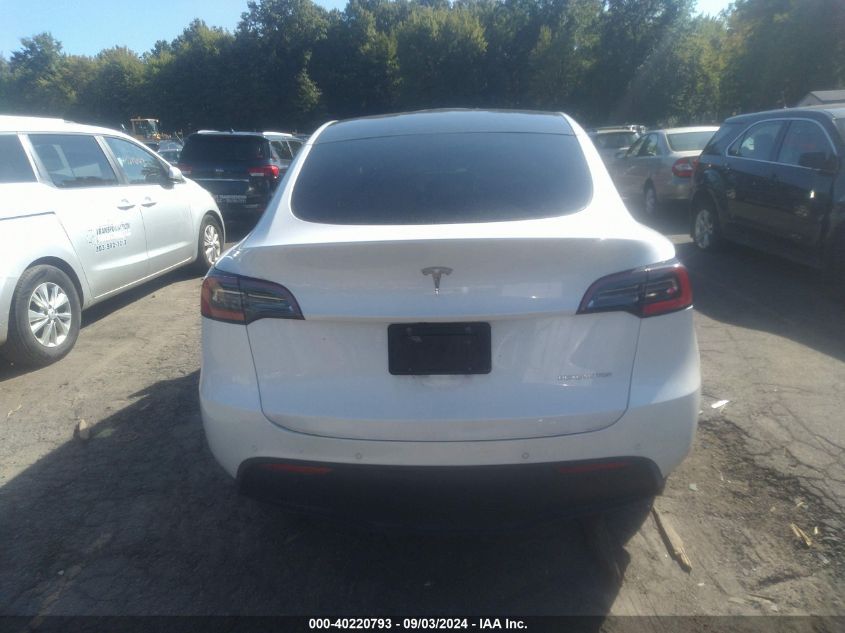 2021 Tesla Model Y Long Range Dual Motor All-Wheel Drive VIN: 5YJYGDEE3MF074451 Lot: 40220793