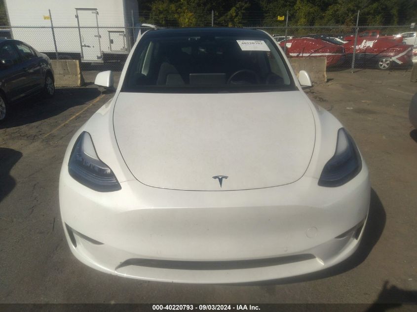 2021 Tesla Model Y Long Range Dual Motor All-Wheel Drive VIN: 5YJYGDEE3MF074451 Lot: 40220793