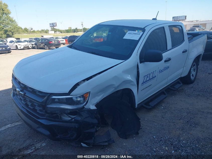 2022 Chevrolet Colorado 2Wd Short Box Wt VIN: 1GCGSBEA0N1333015 Lot: 40220818