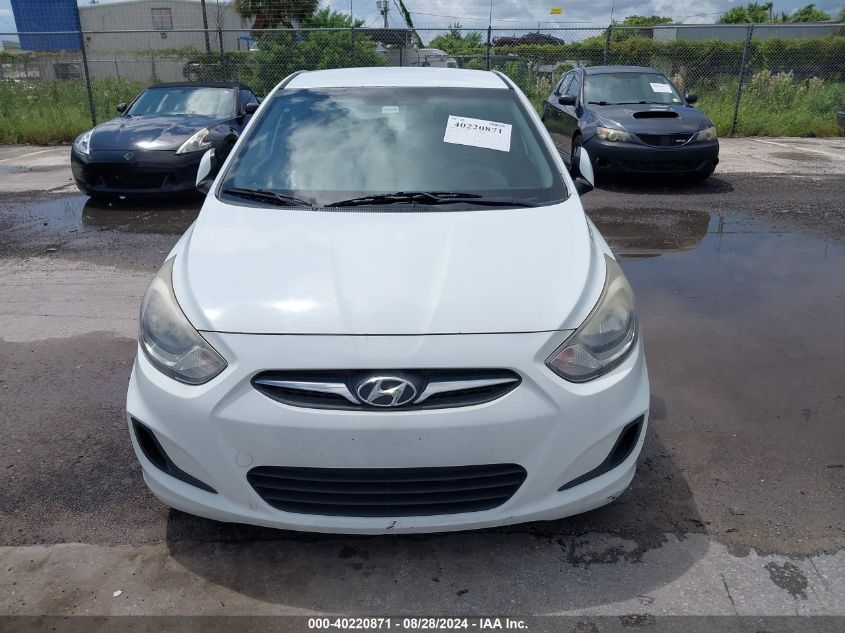 2013 Hyundai Accent Gs VIN: KMHCT5AE9DU139534 Lot: 40220871