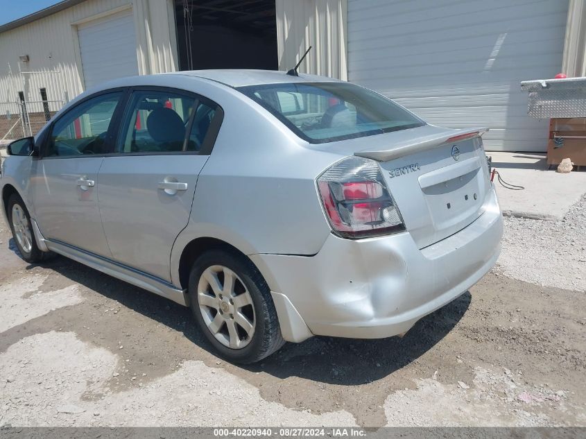 2011 Nissan Sentra 2.0Sr VIN: 3N1AB6AP0BL727872 Lot: 40220940
