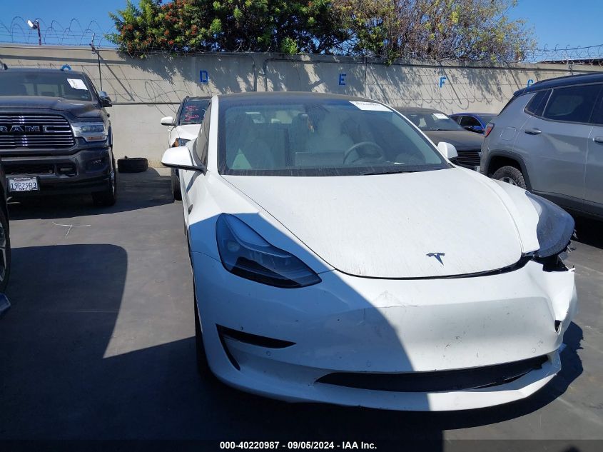 2022 Tesla Model 3 Rear-Wheel Drive VIN: 5YJ3E1EA8NF331438 Lot: 40220987