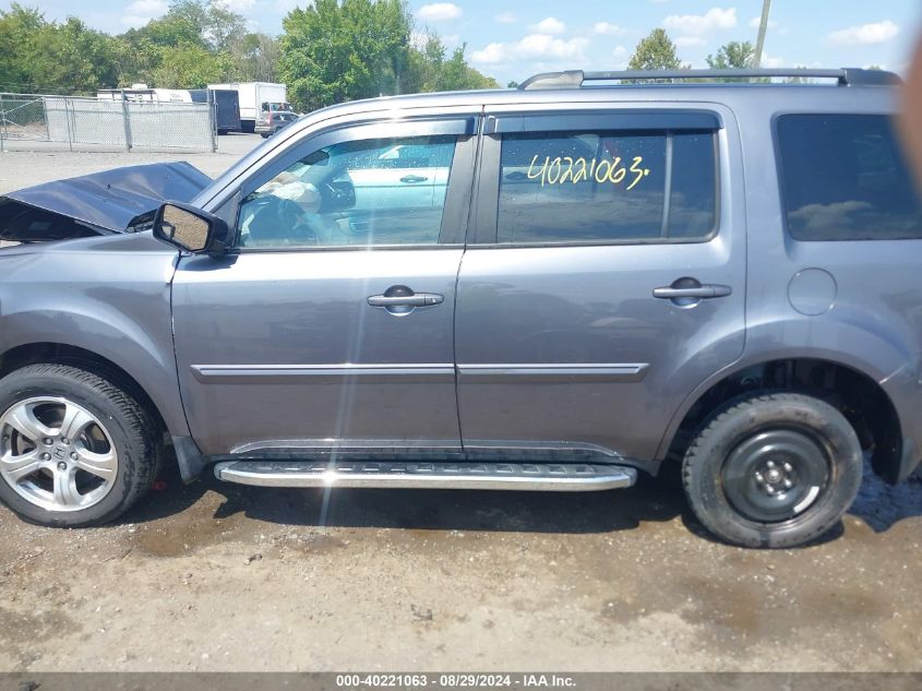 2015 Honda Pilot Ex-L VIN: 5FNYF4H53FB031942 Lot: 40221063