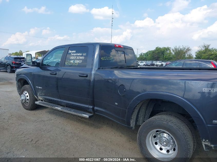 2021 Ram 3500 Laramie 4X4 8' Box VIN: 3C63RRJL9MG689674 Lot: 40221067