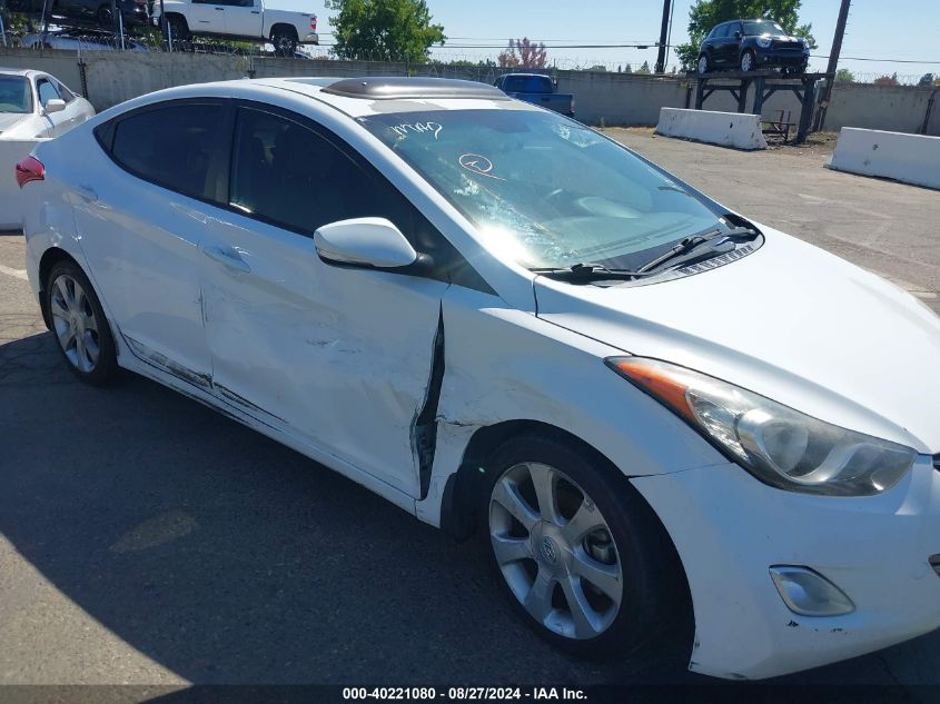 2013 Hyundai Elantra Limited VIN: 5NPDH4AE2DH285871 Lot: 40221080