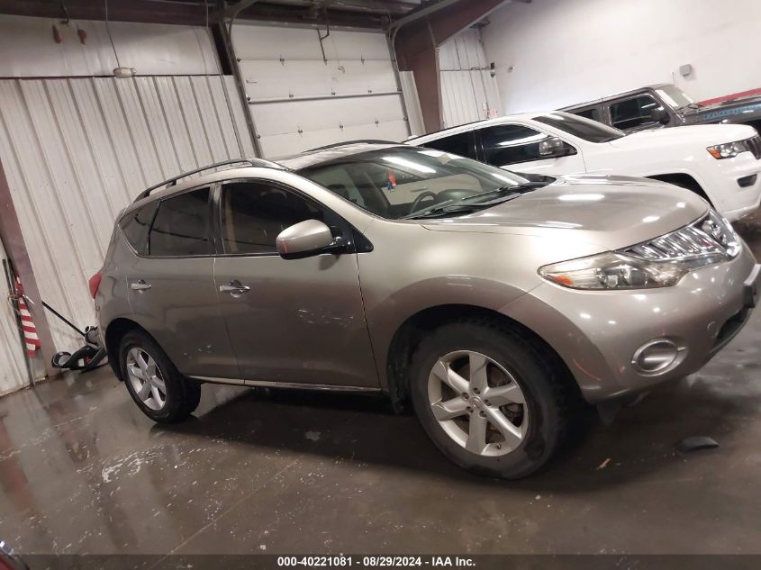 2009 Nissan Murano S VIN: JN8AZ18U09W001476 Lot: 40221081