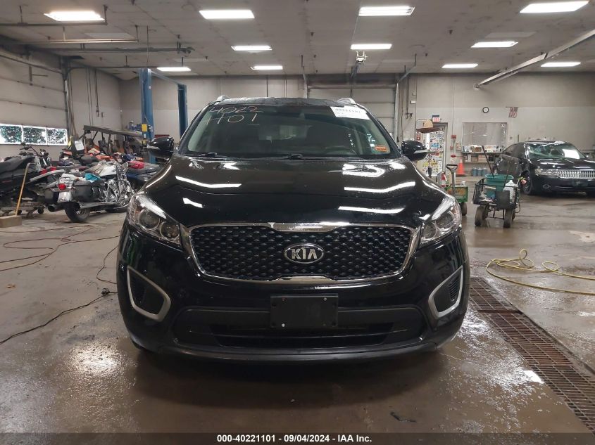 2018 Kia Sorento 2.4L Lx VIN: 5XYPGDA36JG345491 Lot: 40221101