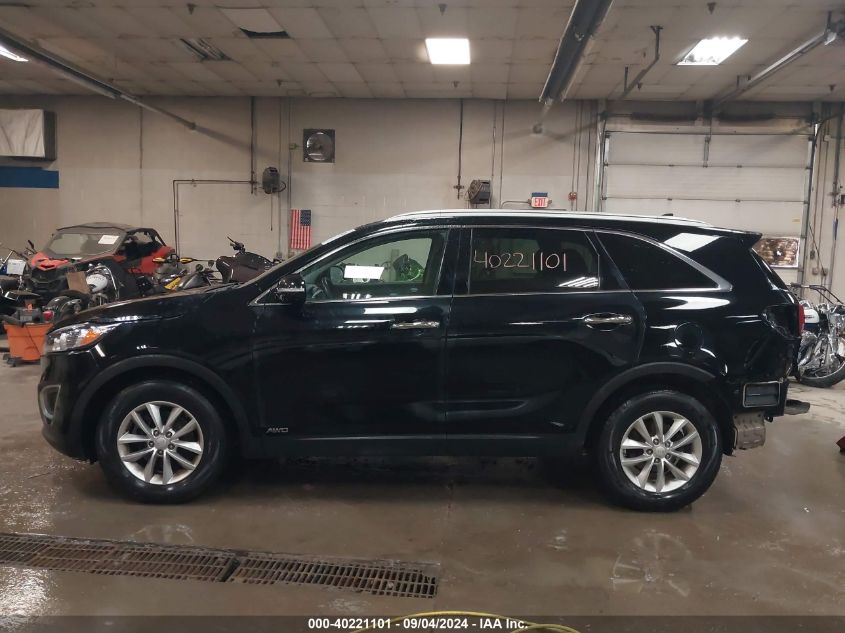 2018 Kia Sorento 2.4L Lx VIN: 5XYPGDA36JG345491 Lot: 40221101