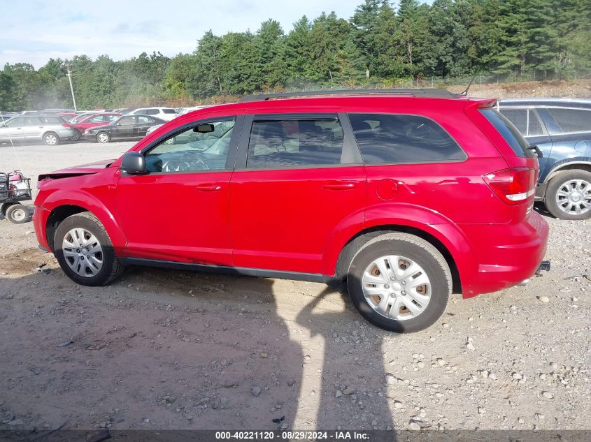 2016 Dodge Journey Se VIN: 3C4PDDAG5GT150558 Lot: 40221120