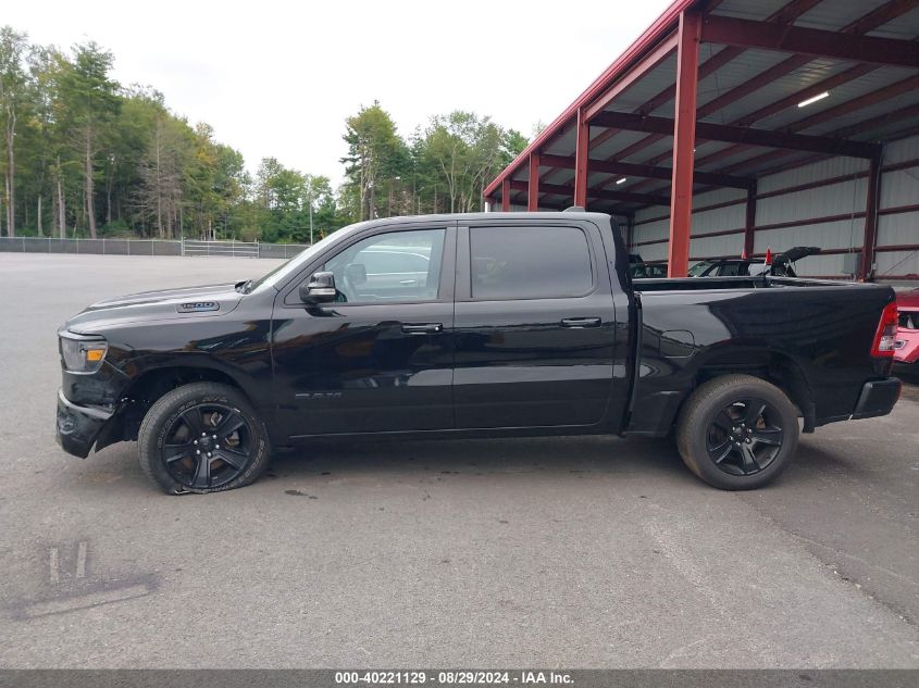 2021 Ram 1500 Big Horn 4X4 5'7 Box VIN: 1C6SRFFT9MN652604 Lot: 40221129