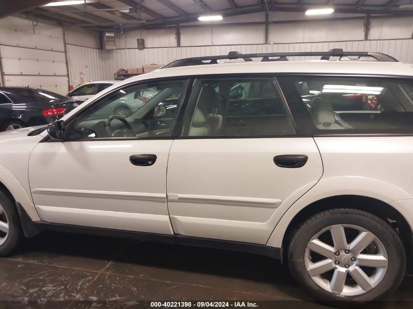 2008 Subaru Outback 2.5I/2.5I L.l. Bean Edition VIN: 4S4BP61C487340976 Lot: 40221398