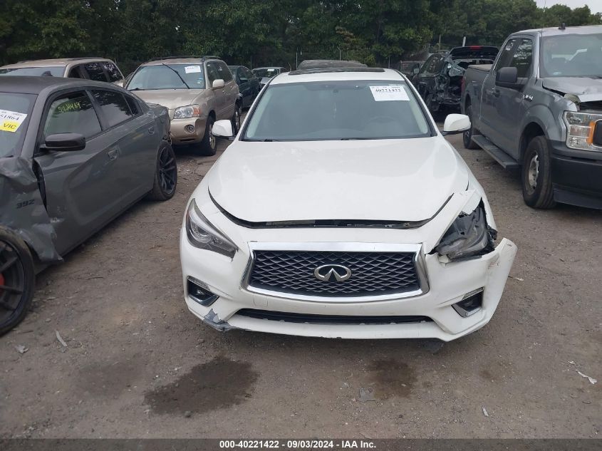 2018 Infiniti Q50 3.0T Luxe VIN: JN1EV7AR3JM445021 Lot: 40221422