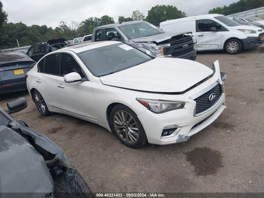 2018 Infiniti Q50 3.0T Luxe VIN: JN1EV7AR3JM445021 Lot: 40221422