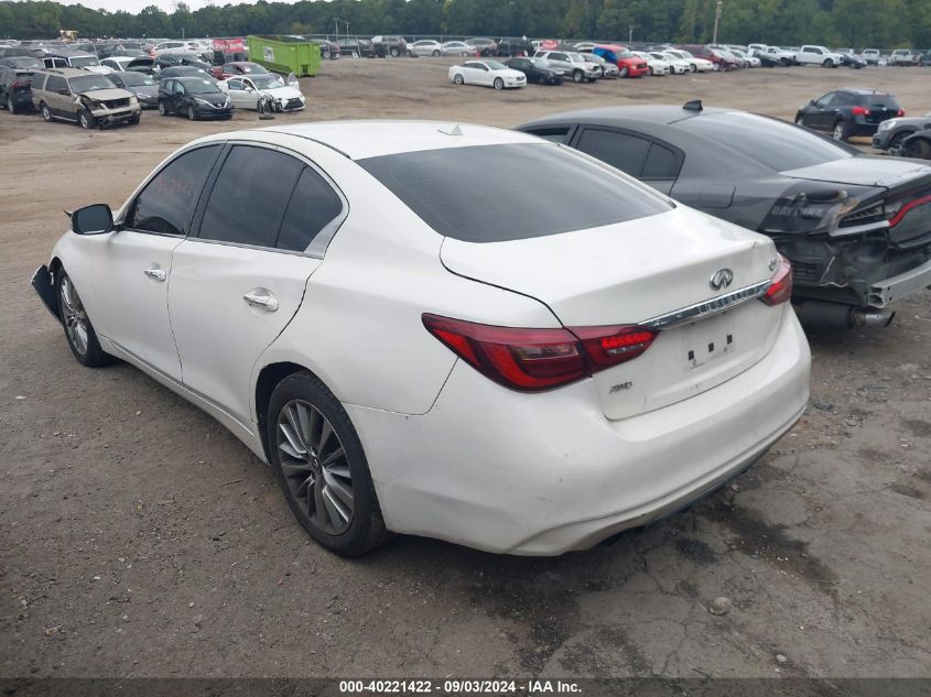 2018 Infiniti Q50 3.0T Luxe VIN: JN1EV7AR3JM445021 Lot: 40221422