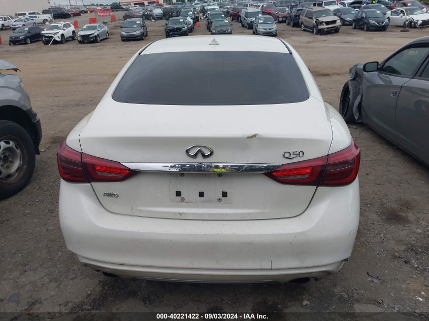 2018 Infiniti Q50 3.0T Luxe VIN: JN1EV7AR3JM445021 Lot: 40221422