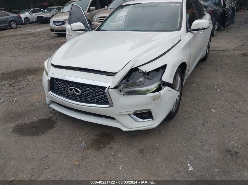 2018 Infiniti Q50 3.0T Luxe VIN: JN1EV7AR3JM445021 Lot: 40221422