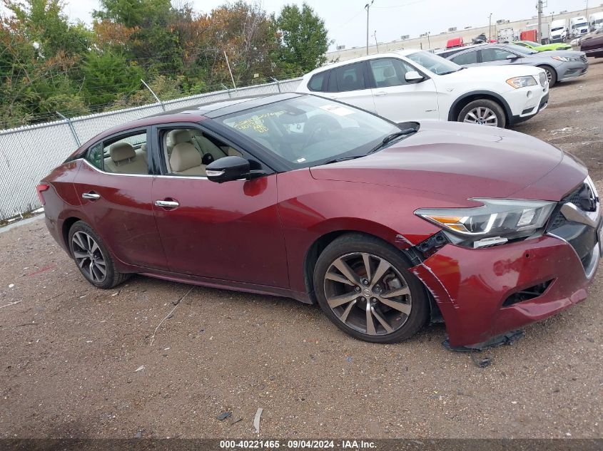 2016 Nissan Maxima 3.5S/Sv/Sl/Sr/Plat VIN: 1N4AA6AP0GC401367 Lot: 40221465