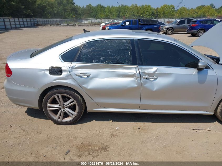 2013 Volkswagen Passat 3.6L V6 Se VIN: 1VWBM7A37DC066772 Lot: 40221476