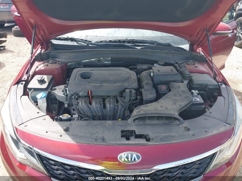 2019 Kia Optima S VIN: 5XXGT4L38KG313544 Lot: 40221493