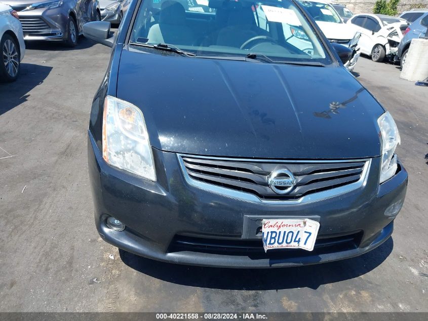 2012 Nissan Sentra 2.0 Sl VIN: 3N1AB6AP1CL691949 Lot: 40221558