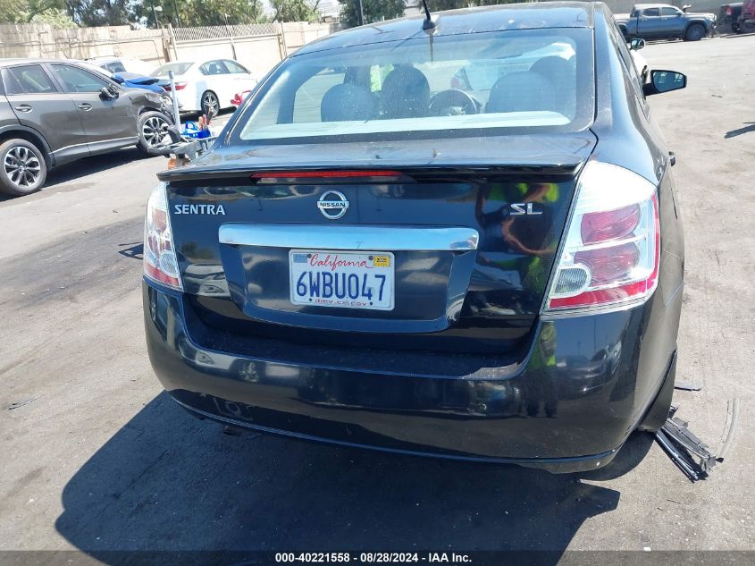 2012 Nissan Sentra 2.0 Sl VIN: 3N1AB6AP1CL691949 Lot: 40221558