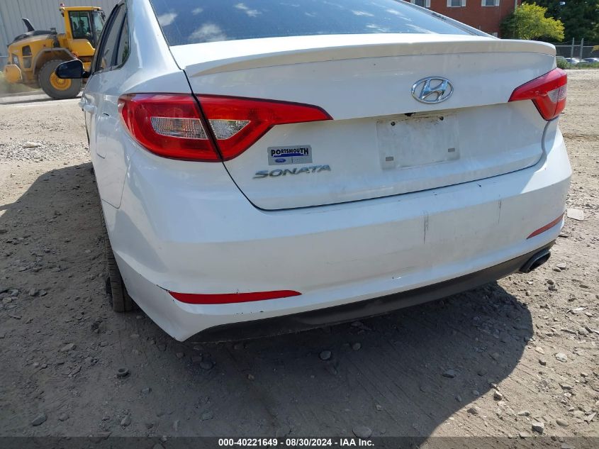 2016 Hyundai Sonata Se VIN: 5NPE24AFXGH384179 Lot: 40221649