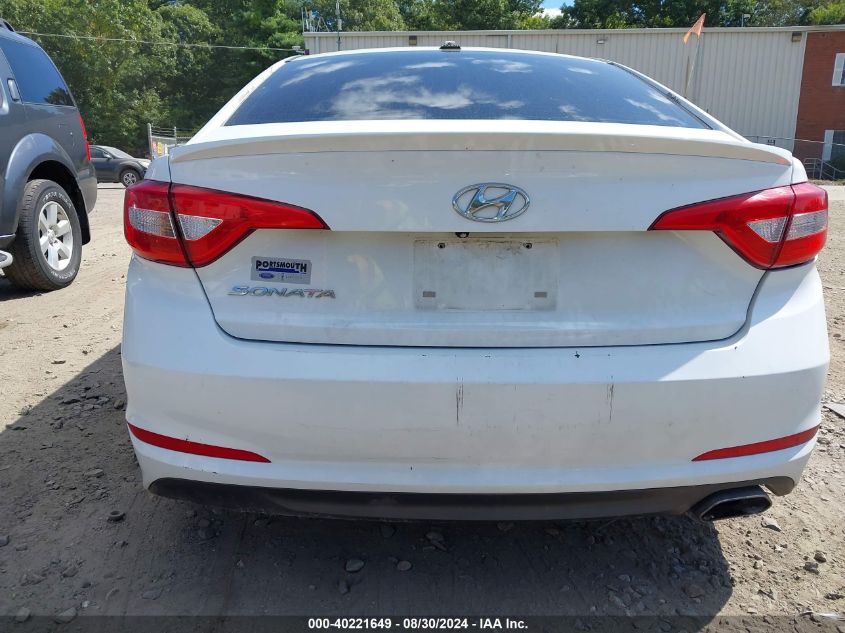 2016 Hyundai Sonata Se VIN: 5NPE24AFXGH384179 Lot: 40221649