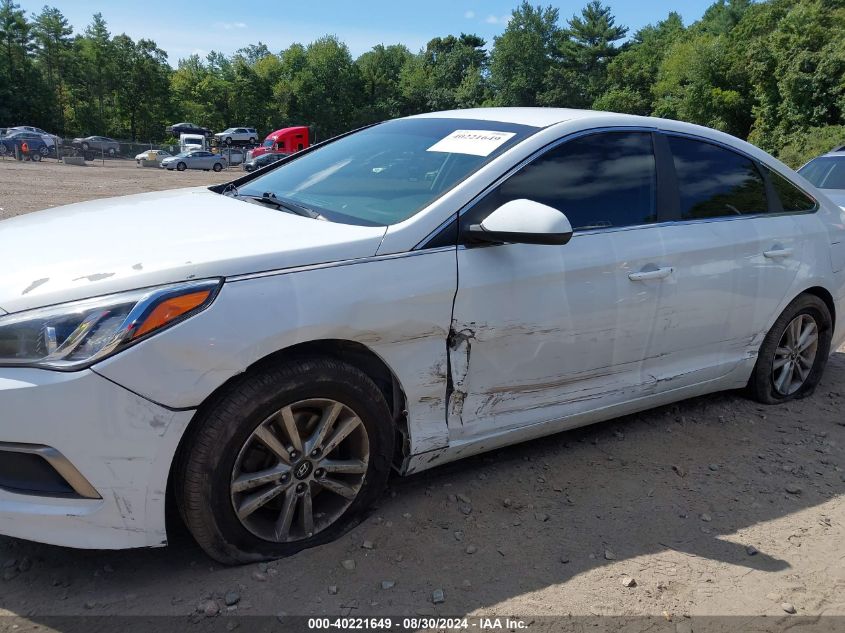 2016 Hyundai Sonata Se VIN: 5NPE24AFXGH384179 Lot: 40221649