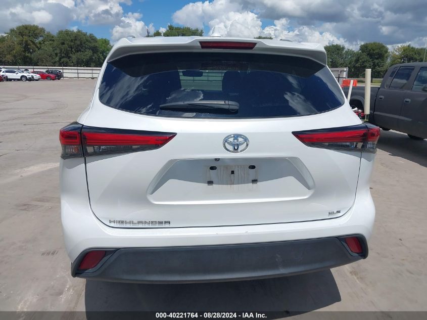 2022 Toyota Highlander Xle VIN: 5TDGZRAH7NS542715 Lot: 40221764
