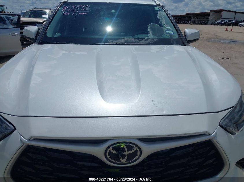 2022 Toyota Highlander Xle VIN: 5TDGZRAH7NS542715 Lot: 40221764
