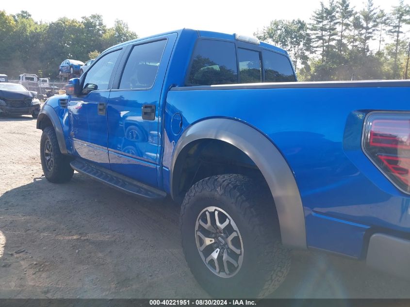 2012 Ford F-150 Svt Raptor VIN: 1FTFW1R64CFA46826 Lot: 40221951