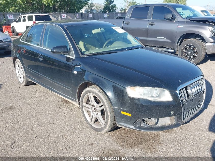 2008 Audi A4 2.0T/2.0T Special Edition VIN: WAUDF78E48A119939 Lot: 40221966