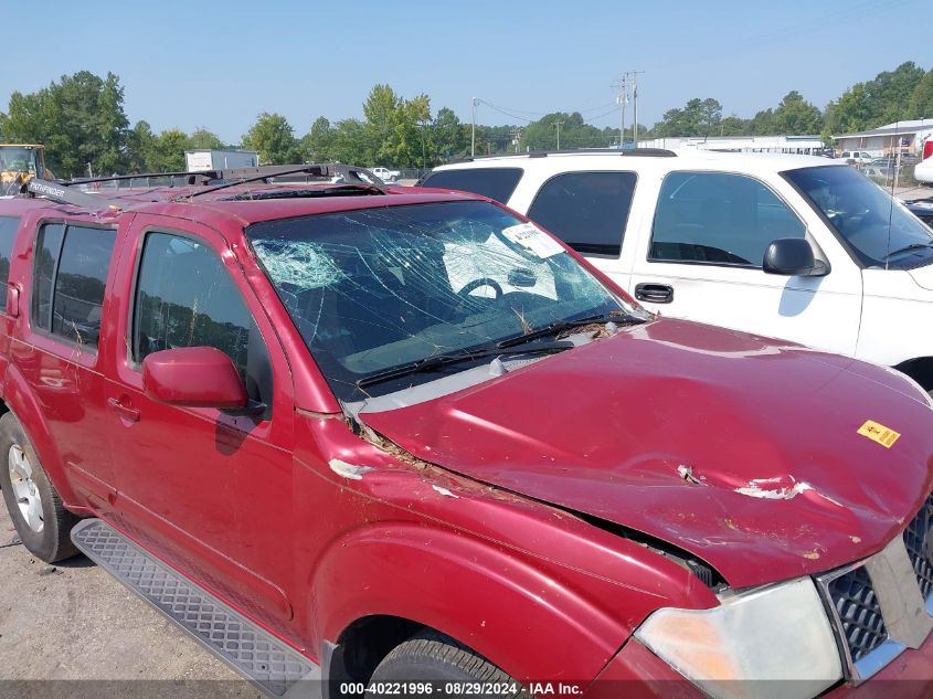 2007 Nissan Pathfinder Se VIN: 5N1AR18W87C625517 Lot: 40221996