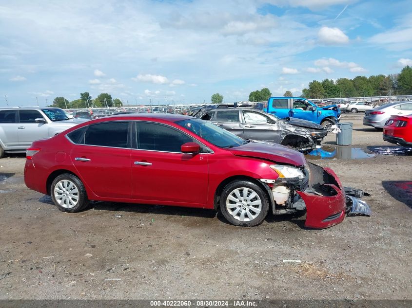 2015 Nissan Sentra Fe+ S/S/Sl/Sr/Sv VIN: 3N1AB7AP4FL657854 Lot: 40222060